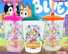 Imagem 1 - Copo Twister Personalizado Bluey Mod. 4 - 500 ml