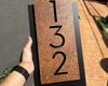 Imagem 1 - Número para Casa Acm com Acm Corten - 3 Dígitos 20x40