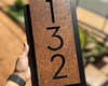 Imagem 3 - Número para Casa Acm com Acm Corten - 3 Dígitos 20x40