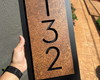 Imagem 4 - Número para Casa Acm com Acm Corten - 3 Dígitos 20x40