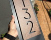Imagem 5 - Número para Casa Acm com Acm Corten - 3 Dígitos 20x40