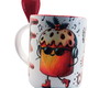 Imagem 1 - Caneca com Colher Gente Que Ama Chocotone com Chaveiro