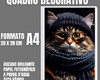 Imagem 1 - Quadro Gato com Cachecol e Óculos de Inverno, com Um Visual