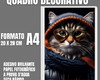 Imagem 1 - Quadro Gato com Cachecol e Óculos de Inverno, com Um Visual