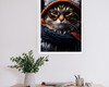 Imagem 2 - Quadro Gato com Cachecol e Óculos de Inverno, com Um Visual