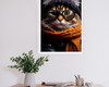 Imagem 2 - Quadro Gato com Cachecol e Óculos de Inverno, com Um Visual