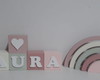 Imagem 1 - Kit 7 Cubos com Arco Íris mdf