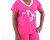 Imagem 4 - Pijam Capri Plus Size com Renda e Fita Cetim