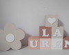 Imagem 1 - Kit 8 Cubos com Flor mdf
