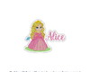 Imagem 1 - Patch Bordado Princesa Aurora Bela Adormecida com Nome Cod1