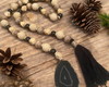 Imagem 2 - Colar de Mesa Decorativo de Madeira e Pedra Ágata Preta