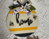 Imagem 1 - Placa Decorativa em mdf com Abelhinhas com a Palavra Home