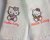 Imagem 1 - Toalha Lavabo Hello Kitty. Kit com 2 Toalhinhas.