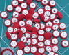 Imagem 3 - 10 Botões Nº12 Forrados com Tecido Liso - Kit
