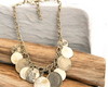 Imagem 1 - Colar de Medalhas Prata e Madrepérolas Estilo Boho Chic
