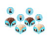 Imagem 1 - 80 Forminhas Doces Poderoso Chefinho + 80 Topper com Palito