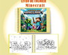 Imagem 1 - Arquivo Digital Livro de Colorir Mundo Minecraft