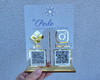 Imagem 2 - Placa Personalizada Logo e 2 Qr Codes com Acrílico Espelhado