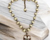 Imagem 1 - Colar Trevo com Pérolas de Vidro e Ouro Velho