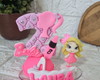 Imagem 1 - Vela de Biscuit Barbie com Boneca com Nome Personalizado