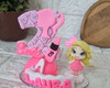 Imagem 2 - Vela de Biscuit Barbie com Boneca com Nome Personalizado