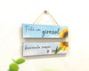 Imagem 2 - Plaquinha Frase com Corda Feito Um Girassol Buscando o Sol