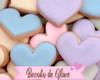 Imagem 1 - Biscoito Coração Glaceado 500g