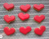 Imagem 2 - Biscoito Coração Vermelho (especial Dia dos Namorados)