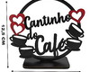 Imagem 3 - Enfeite Palavra de Mesa Cantinho do Café com Arco com Base