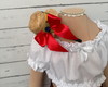 Imagem 4 - Saia Junina Longa Infantil Xadrez Colorida com Tiara