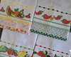 Imagem 5 - Kit 12 Panos de Prato Ponto Cruz Sortidos Bordado Inglês.