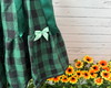 Imagem 3 - Saia Junina Comprida Xadrez Verde Adulto