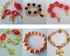 Imagem 1 - Kit com 6 Pulseiras com Bolas de Resina Colorida e Dourada