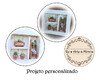 Imagem 1 - Personalizado: Quadro de Madeira Rústico com Mini Vasinhos