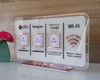Imagem 2 - Placa Qr Code Pix Insta Wifi ou Goog Personalizada 4 Ícones