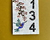 Imagem 1 - Número para Apartamento em Mosaico Cerejeira e Beija Flor