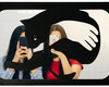 Imagem 1 - Quadro "colo de Gato" mdf com Fundo Espelhado - 49cm x 32cm