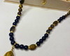 Imagem 2 - Choker Olho de Tigre com Ônix e Pingente Banhado a Ouro