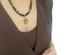 Imagem 3 - Choker Olho de Tigre com Ônix e Pingente Banhado a Ouro
