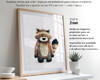 Imagem 3 - Conjunto Dois Quadros Infantil com Vidro - Hope Zebra A4