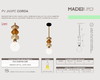 Imagem 1 - Luminária Pendente de Madeira com Corda, Jaspe, com Lâmpada