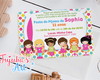 Imagem 1 - Convite Tema Festa do Pijama 10x15 com Envelope Branco