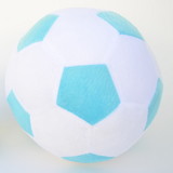 Bola de Futebol Colorida de Pelúcia Vermelha e Preta Grande