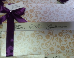 Convite Dourado Floral