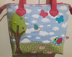 bolsa em patchwork