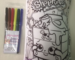 Almofada Lavável para Colorir Shopkins