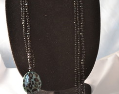 Maxi Colar ,cristais Tcheco-negros