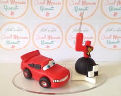mcqueen em biscuit elo7