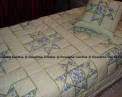 COLCHA EM PATCHWORK DE SOLTEIRO