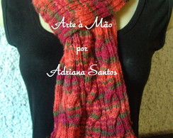 Cachecol com tranças